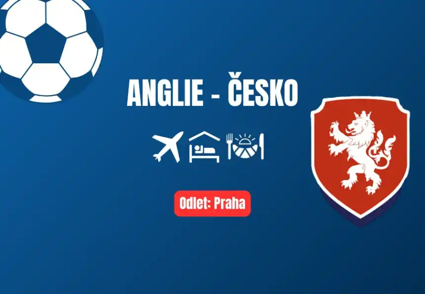 Ligu národů: Anglie - Česko | odlet z Prahy