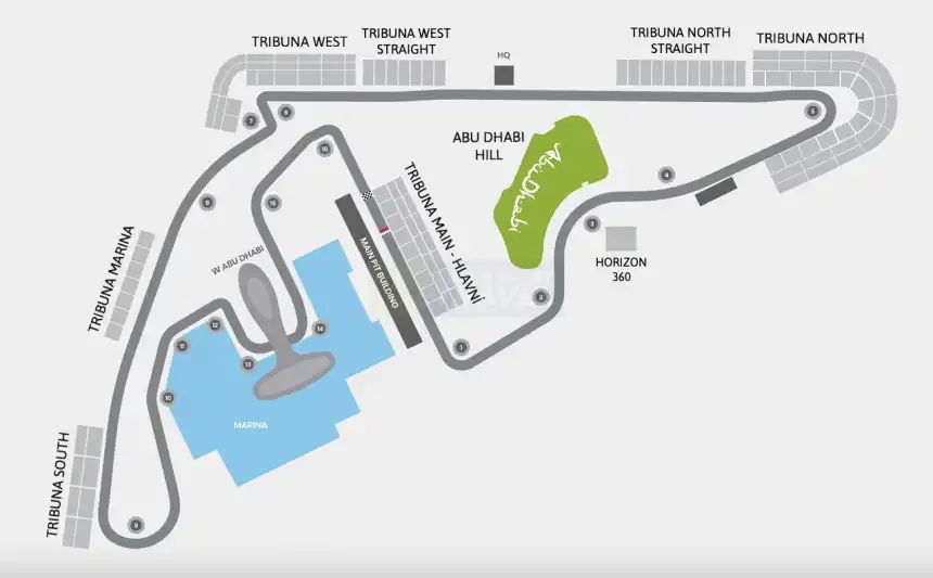 F1 - Velká cena Abú Dhabí 2026: pátek + sobota + neděle + Pit Lane Walk (čt)