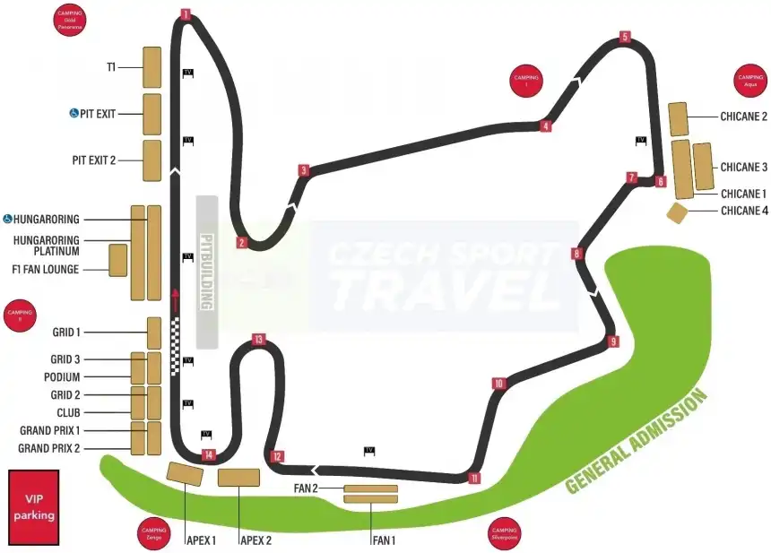 F1 - Velká cena Maďarska 2026 - hlavní závod (trasa Čechy) | poslední volná místa